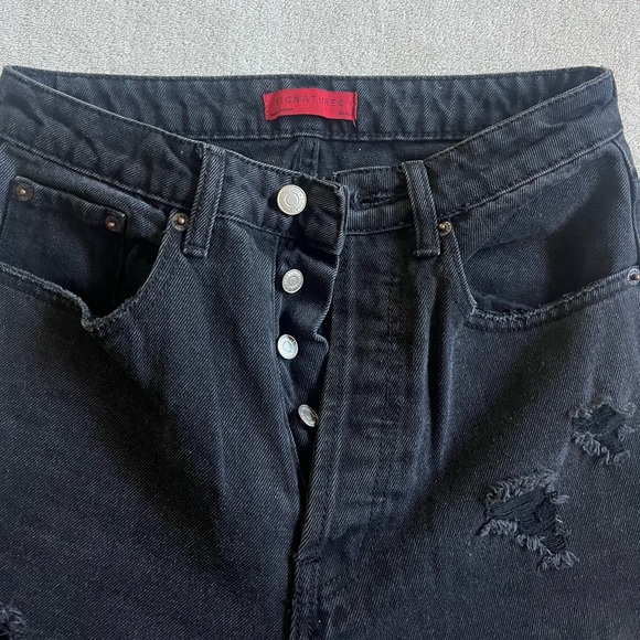 Black ripped wide leg jeans - Picture 5 of 6